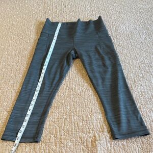 Athleta Salutation Capri Leggings with shades of Green